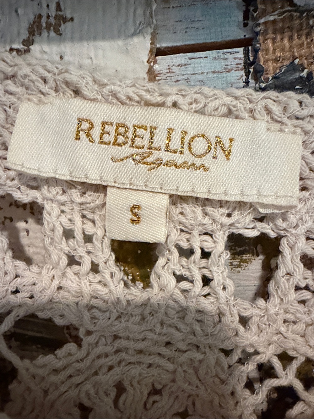 Rebellion Cream Crochet Camisole Tank Bundle - Picture 2 of 12